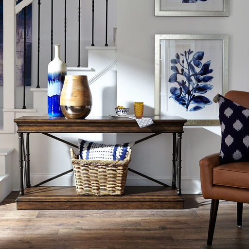 Tribeca Rectangular Sofa Table in Cordovian Brown image