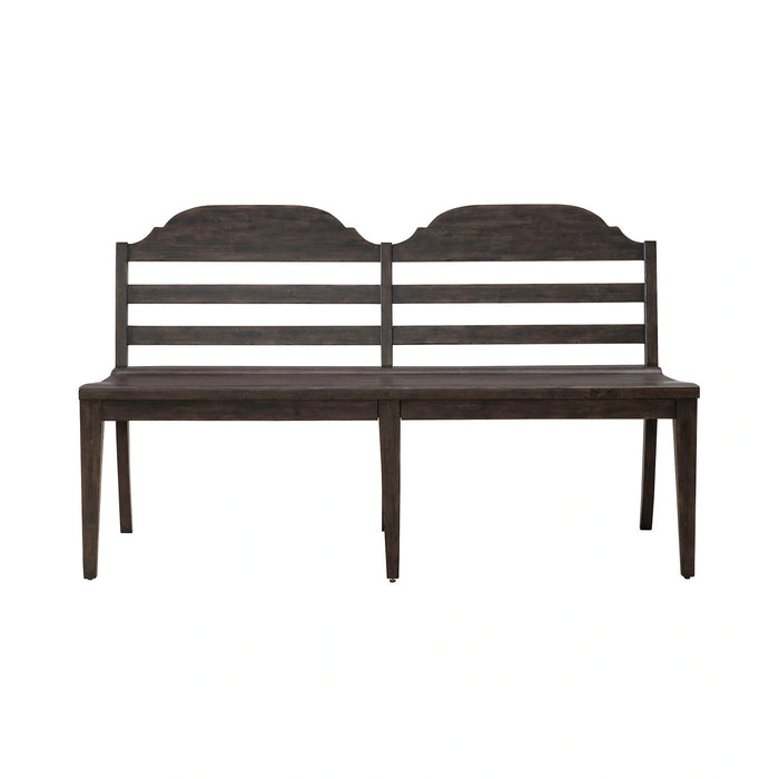 Paradise Valley Ladder Back Bench in Saddle Brown image