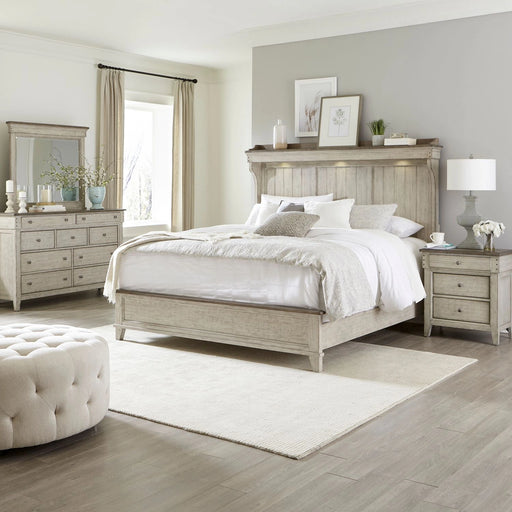 Ivy Hollow King California Mantle Bed, Dresser & Mirror, Night Stand image