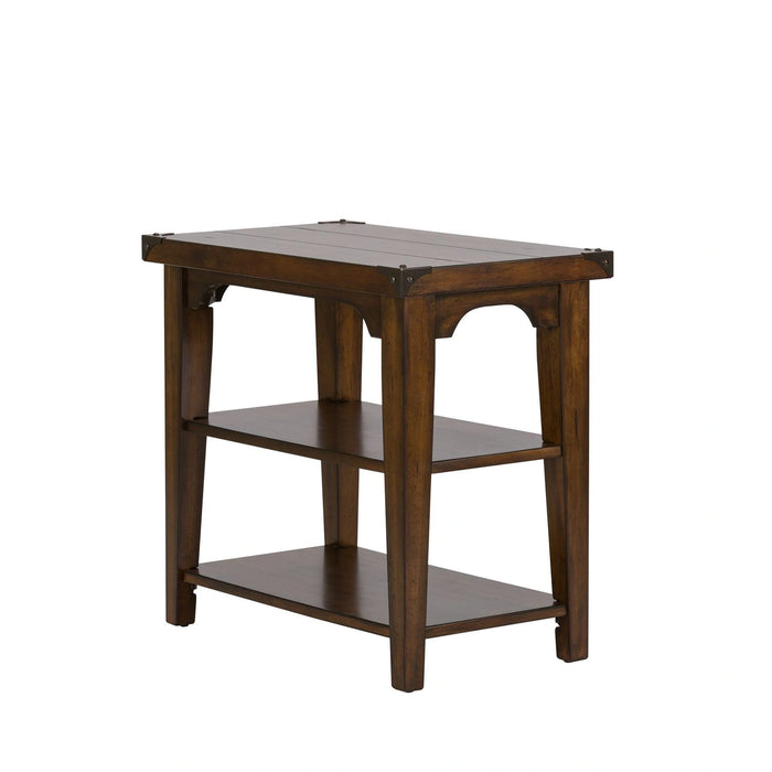 Aspen Skies Chair Side Table in Russet Brown image