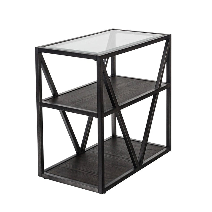 Arista Chair Side Table in Cobblestone Brown image