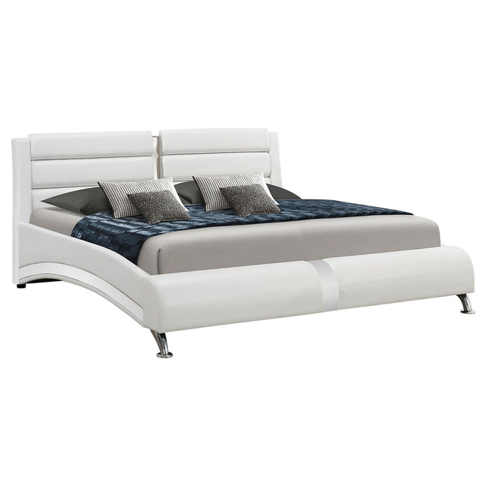 Jeremaine Queen Upholstered Bed White image