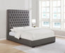Camille Tall Tufted California King Bed Grey image
