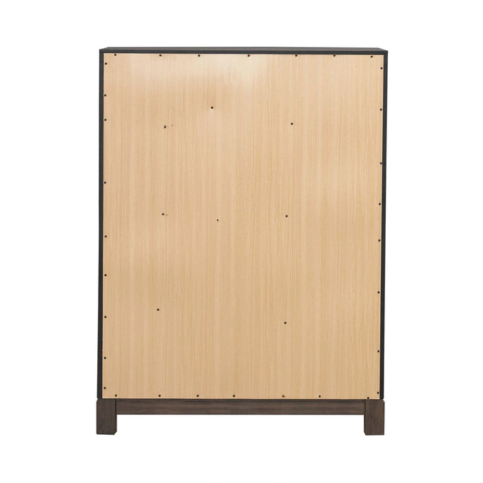 Modern Edge 5 Drawer Chest in Caffe image