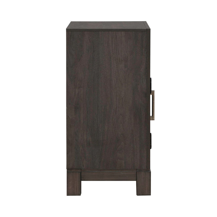Modern Edge Bedside Chest w/ Charging Station