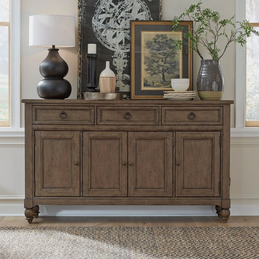 Americana Farmhouse Hall Buffet in Dusty Taupe image