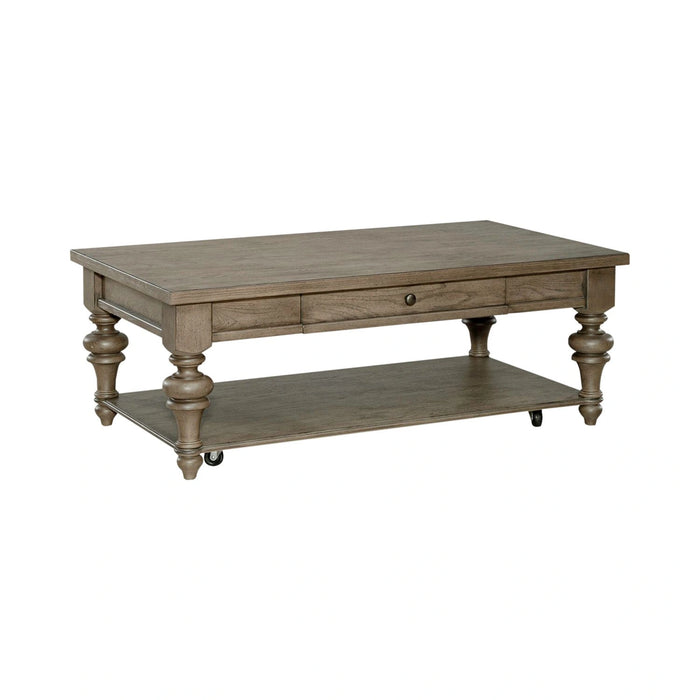 Americana Farmhouse Rectangular Cocktail Table in Dusty Taupe image