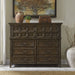 Paradise Valley 10 Drawer Chesser in Saddle Brown image
