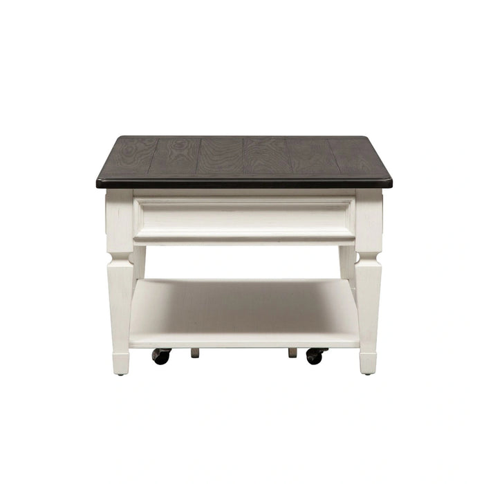Allyson Park Rectangular Cocktail Table in Wirebrushed White image