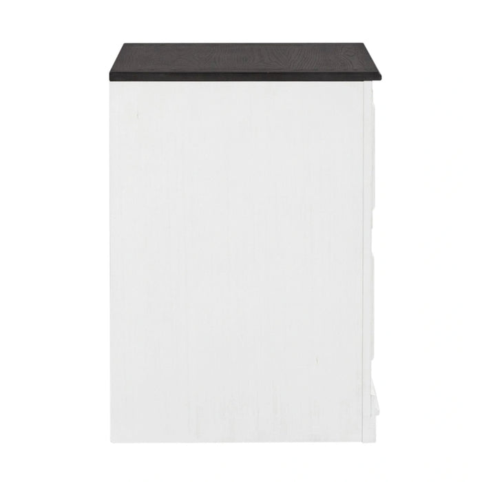Allyson Park Bunching Lateral File Cabinet in Wirebrushed White image