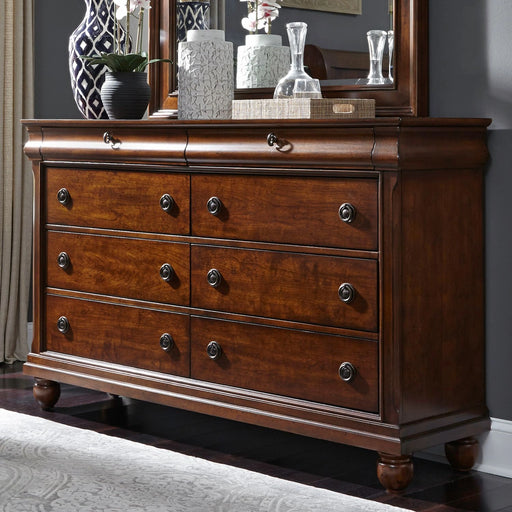 Rustic Traditions 8 Drawer Dresser in Rustic Cherry image