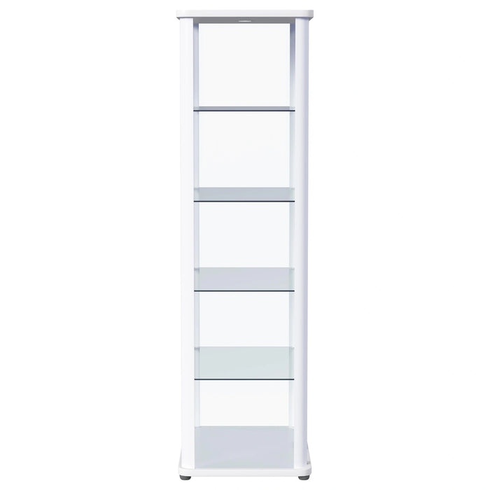 Aero Curio Cabinet with LED Lighting
