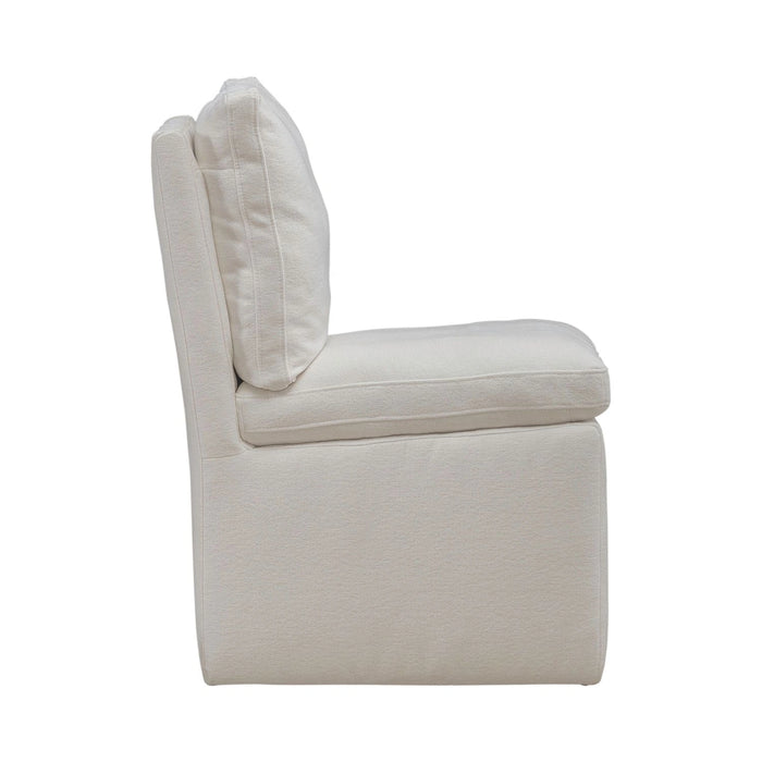 Accent Dining Accent Dining Chair w/ Casters - Ivory image