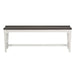 Allyson Park Wood Seat Bench in Wirebrushed White image