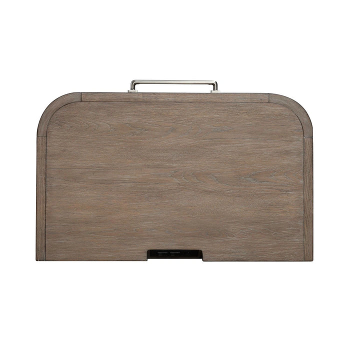 South Bend Open Nightstand w/ Charging Station in Burnished Clay image
