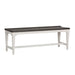 Allyson Park Wood Seat Bench in Wirebrushed White image