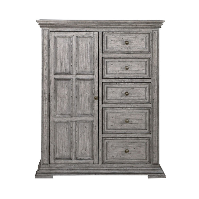 Liberty Furniture Big Valley Door Chest in Graystone