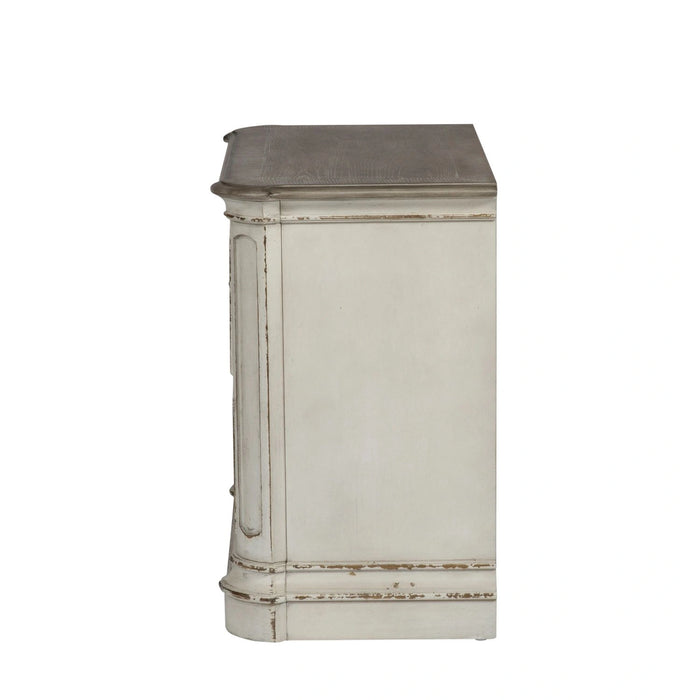 Magnolia Manor Two Drawer Nightstand in Antique White image