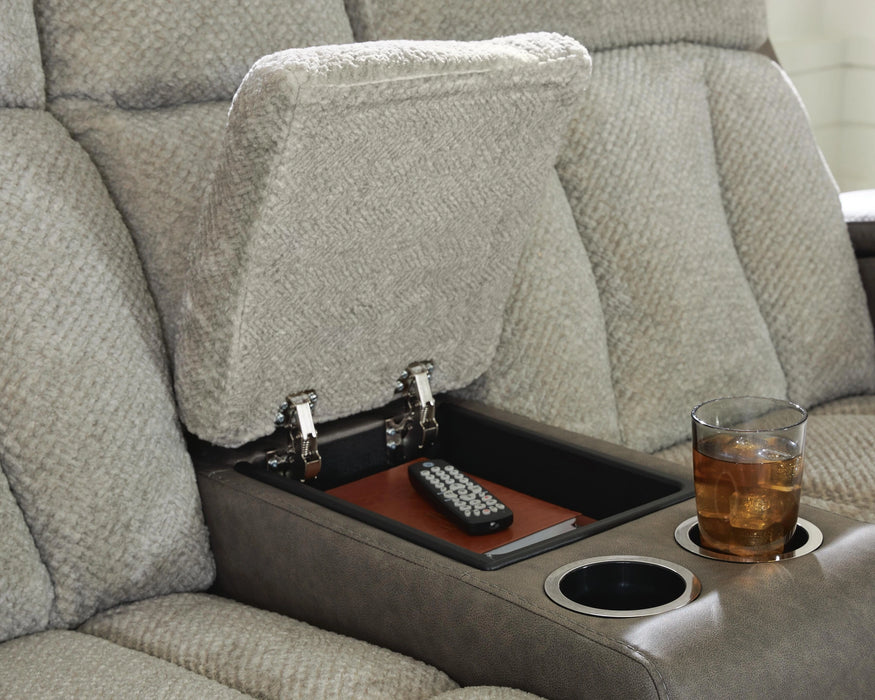 WhipLash Power Reclining Loveseat with Console