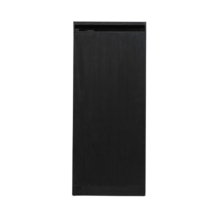 Meritage 2pc Bunching Bookcase in Aged Charcoal w/ Rub Thru/Caramel image