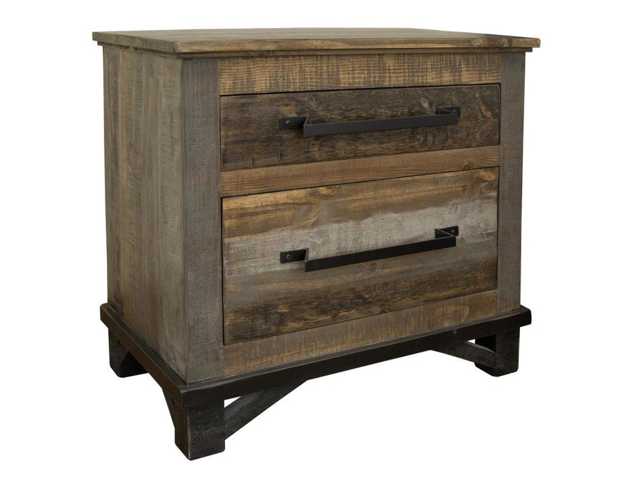 Loft Brown 2 Drawer, Night Stand