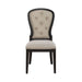 Americana Farmhouse Uph Tufted Back Side Chair - Black image