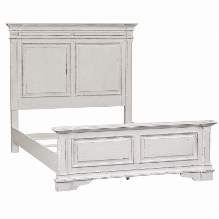 Abbey Park Panel Bed, Dresser & Mirror, Chest image