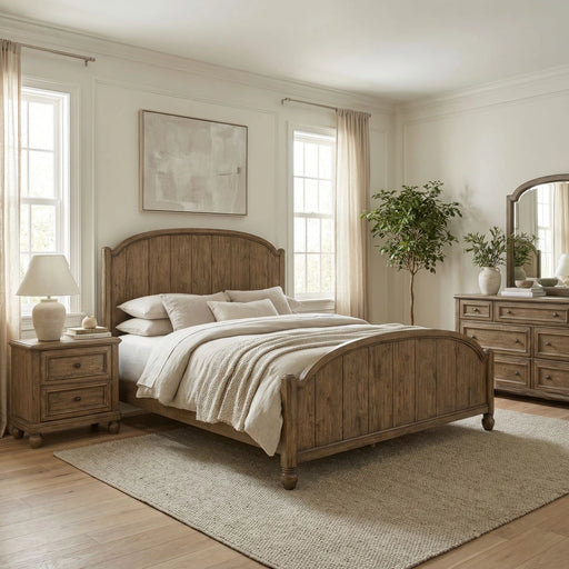 Homestead Haven Poster Bed, Dresser & Mirror, Night Stand image