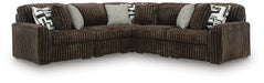 Midnight-Madness Sectional - Chocolate