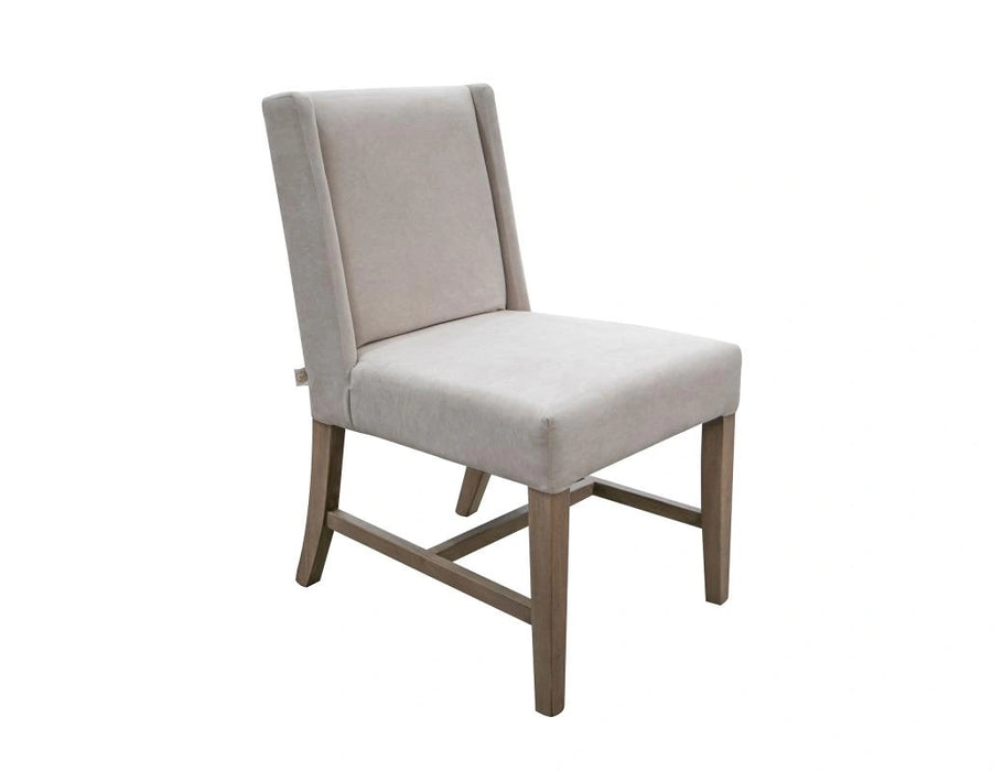 Natural Parota Upholstered Chair and Wooden Frame