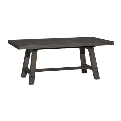 Liberty Furniture Modern Farmhouse Trestle Dining Table in Dusty Charcoal 406-P4860 image