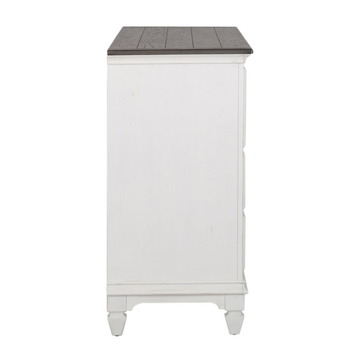 Allyson Park Drawer Dresser in Wirebrushed White