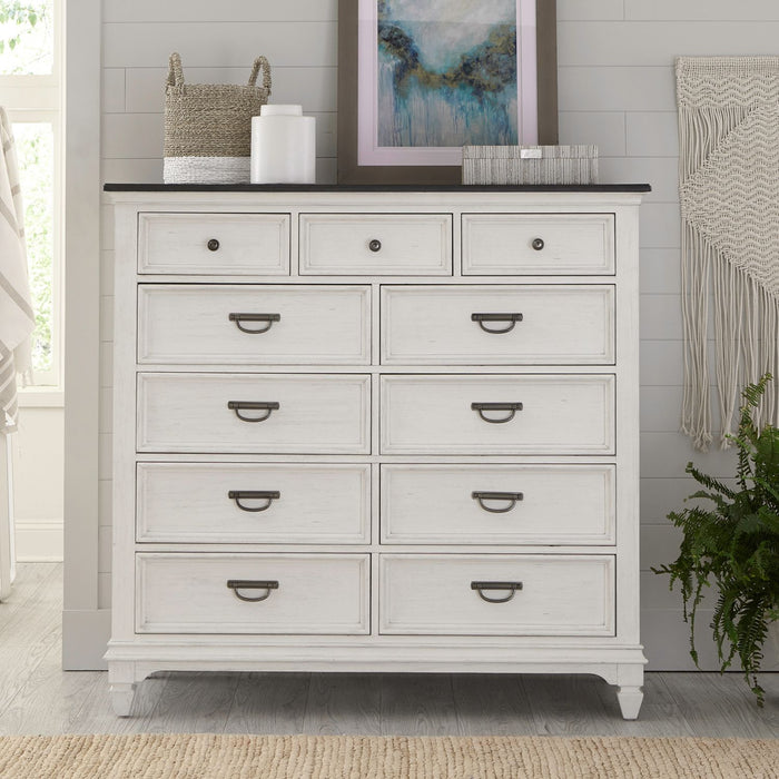 Allyson Park 11 Drawer Chesser in Wirebrushed White image