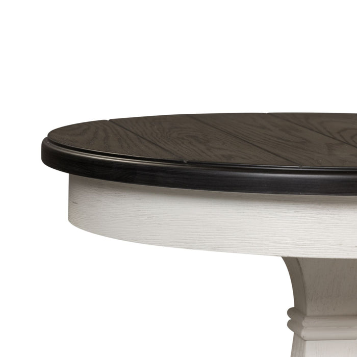 Allyson Park Chair Side Table in Wirebrushed White