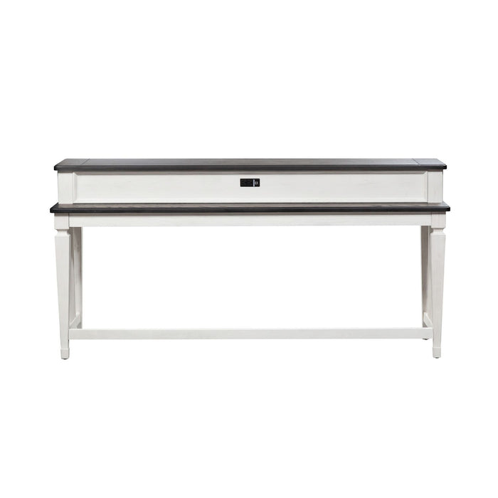 Allyson Park Console Bar Table in Wirebrushed White image