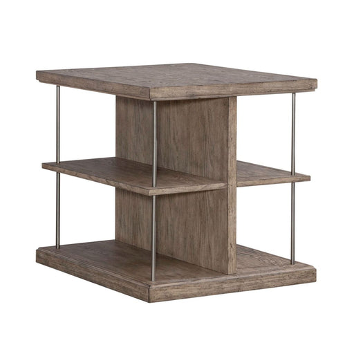 Liberty Furniture City Scape End Table in White Oak Veneers image