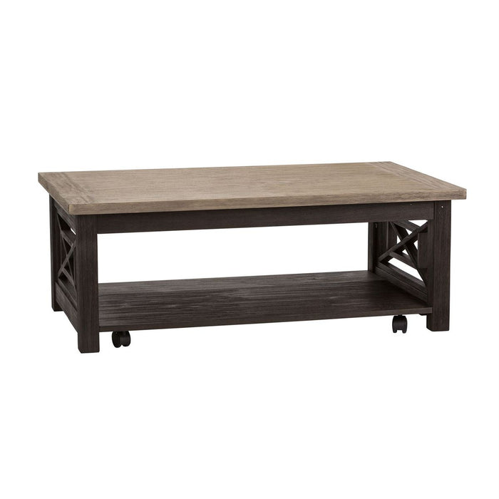 Liberty Heatherbrook Cocktail Table in Charcoal and Ash