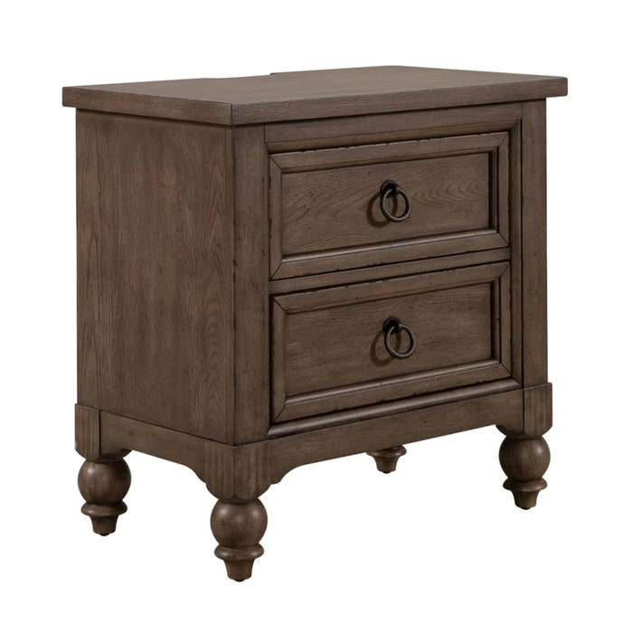 Americana Farmhouse King California Sleigh Bed, Dresser & Mirror, Night Stand image