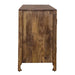 Marisol 74 Inch 4 Door Accent TV Stand in Weathered Honey and Soft Wash Gray image