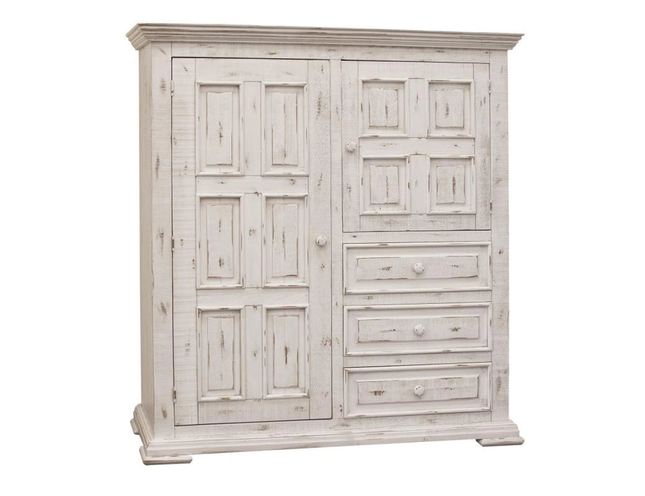 Terra White 3 Drawer, 2 Door Gentleman’s Chest