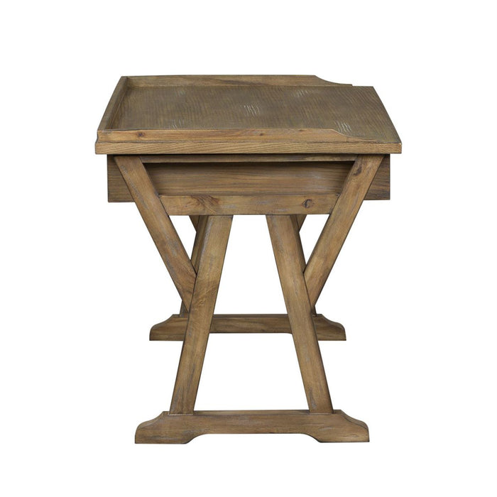 Liberty Stone Brook Lift Top Writing Desk in Rustic Saddle