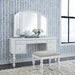 Summer House I Vanity Stool in Oyster White image