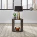 City View Round End Table in Coffee Bean image