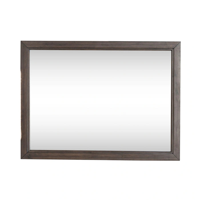 Modern Edge Landscape Mirror in Caffe image