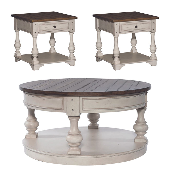 Morgan Creek Opt 3 Piece Set (1-Cocktail 2-End Tables)