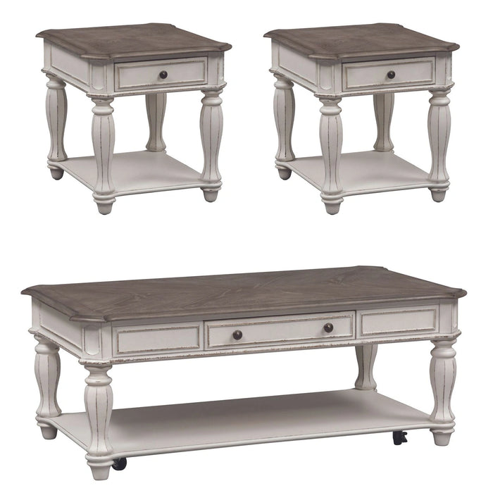Magnolia Manor 3 Piece Set (1-Cocktail 2-End Tables) image