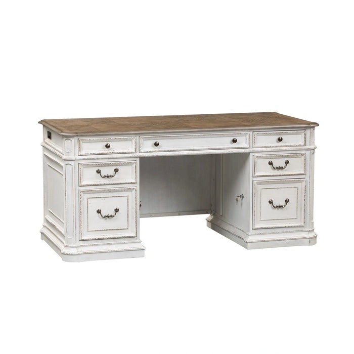 Magnolia Manor Credenza & Hutch image