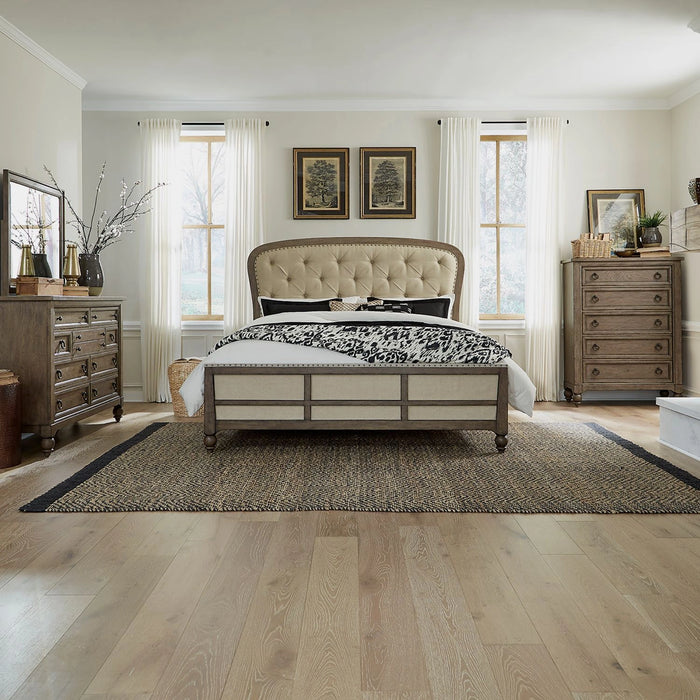 Americana Farmhouse Queen Shelter Bed, Dresser & Mirror, Chest image