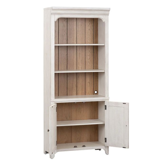 Farmhouse Reimagined Bookcase in Antique White image