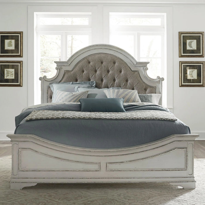 Magnolia Manor Uph Bed, Dresser & Mirror, Night Stand image